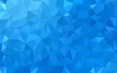 Hafif mavi vektör Çokgen soyut düzeni. Gradyan ile poligonal soyut resim. Tamamen yeni bir tasarım sizin broşürü.