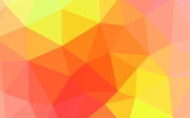 Işık kırmızı, sarı vektör soyut mozaik arka plan. Glitter soyut resim zarif bir üçgen ile. İşiniz için yeni tasarım.