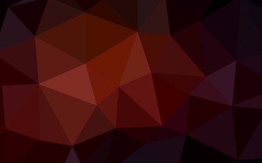 Koyu kırmızı vektör soyut mozaik zemin. Gradyan ile poligonal soyut resim. Tasarımınız için üçgen desen.