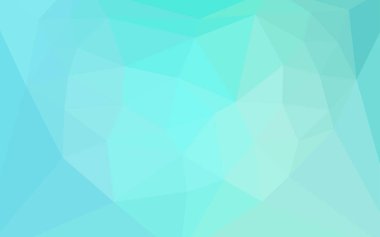 Işık yeşil vektör üçgen mozaik doku bir merkezi bir kalp ile. Renkli resimde poligonal bir tarzda. Cep telefonu arka plan için şablon.