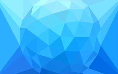 Hafif mavi vektör üçgen mozaik şablon bir elmas. Origami stil gradyan ile çizimde. Tasarımınız için üçgen desen.