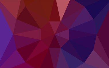 Koyu mavi, kırmızı bir mücevher bir merkezinde Çokgen soyut düzeniyle vektör. Gradyan ile poligonal soyut resim. Senin arka plan için dokulu deseni.