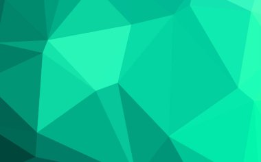 Işık yeşil vektör poligonal arka plan. Gradyan ile modern geometrik soyut resim. Tasarımınız için yeni bir doku.