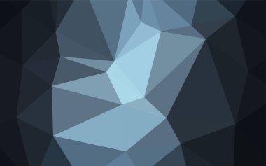 Koyu mavi vektör üçgen mozaik doku. Glitter soyut resim zarif bir tasarıma sahip. İş tasarımınız için üçgen desen.