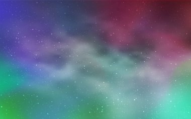 Açık yeşil, kırmızı vektör doku Samanyolu yıldız ile. Büyükayı yıldız ile modern soyut resim. Akıllı tasarım, iş reklam için.