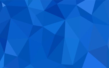 Hafif mavi vektör düşük poli kapak. Poligonal illüstrasyon parlayan, hangi üçgen oluşur. İş tasarımınız için yeni stil.