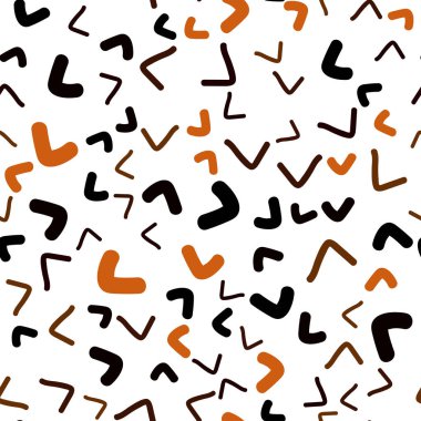 Koyu turuncu vektör bükülmüş şerit ile sorunsuz arka plan. Çarpık illüstrasyon mermer tarzda parlayan. İşiniz için en iyi bulanık tasarım.