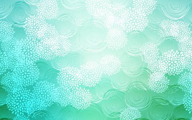 Işık yeşil vektör soyut doodle arka plan. gradyan ile zarif doğal deseni çiçekler. İş tasarımınız için tamamen yeni bir şablon.