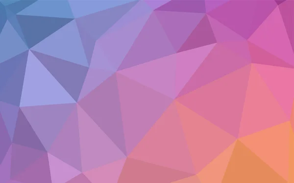 Hellrosa Blauer Vektor Dreieckig Glänzend Polygonale Abstrakte Illustration Mit Farbverlauf — Stockvektor