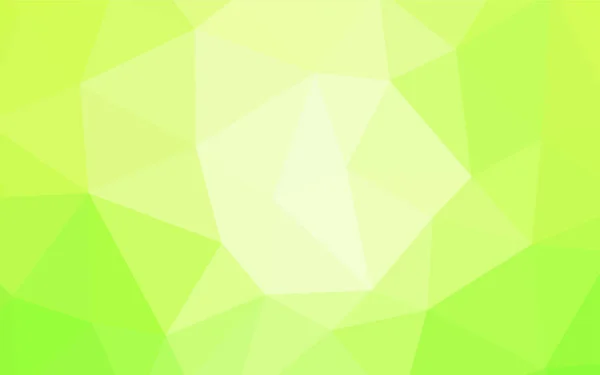 ライトグリーン イエローベクトル多角形テンプレート グラデーションのエレガントな明るい多角形のイラスト 背景のテクスチャパターン — ストックベクタ