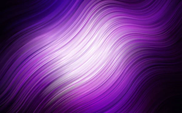 Modèle Vectoriel Violet Foncé Avec Des Lignes Courbées Illustration Géométrique — Image vectorielle