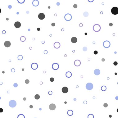 Işık çok renkli vektör küreler ile seamless modeli. Bulanık daireler doğa tarzı ile güzel renkli resimde. Duvar kağıdı, kumaş üreticileri için modaya uygun bir tasarım.