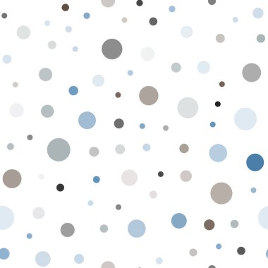 Açık mavi, sarı vektör noktalar ile sorunsuz kapak. Bulanık daireler doğa tarzı ile güzel renkli resimde. Desen için modaya uygun Kumaş, duvar kağıtları.