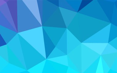 Pembe ışık, vektör Çokgen soyut düzen mavi. Renkli resimde üçgenler ile soyut tarzda. Web siteniz için köşeli tasarım.