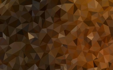 Koyu turuncu vektör Çokgen soyut düzeni. Üçgenler ile renkli resimde parlayan. Afiş için tamamen yeni şablon.