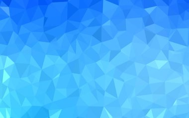 Hafif mavi vektör üçgen mozaik şablonu. Glitter soyut resim zarif bir üçgen ile. Tamamen yeni bir tasarım sizin broşürü.