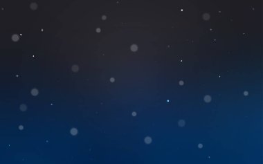 Daire şekilleri ile koyu mavi vektör düzeni. Renkli gradyan ile arka plan üzerinde bulanık kabarcıklar. Reklam, poster, afiş, Web sitenizin için yeni tasarım.