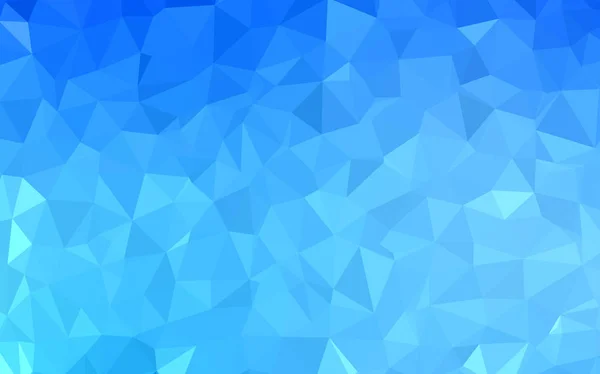 Ljus Blå Vektor Triangel Mosaik Mall Glitter Abstrakt Illustration Med — Stock vektor