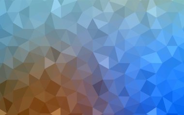 Açık mavi, vektör soyut poligonal model sarı. Üçgenler ile renkli soyut resimde. Senin arka plan için dokulu deseni.