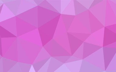 Açık pembe vektör üçgen çizimi. Zarif üçgenleri olan soyut çizimler. İş tasarımınız için yepyeni bir tarz.