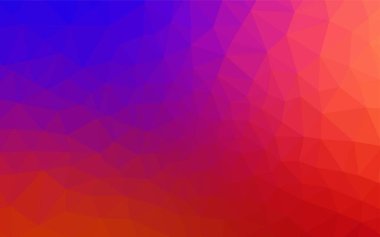 Açık mavi, kırmızı vektör düşük poli doku. Poligonal illüstrasyon parlayan, hangi üçgen oluşur. Tasarımınız için üçgen desen.