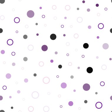 Hafif mor vektör küreler ile seamless modeli. Renkli gradyan ile arka plan üzerinde bulanık kabarcıklar. Desen tasarım kumaş, duvar kağıtları.