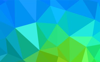 Açık mavi, vektör degrade üçgenler desen yeşil. Üçgenler ile renkli soyut resimde. Desen için bir marka kitabın zemin.