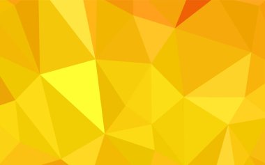 Işık turuncu vektör soyut poligonal model. Tamamen yeni bir renk illüstrasyon poligonal bir tarzda. İş tasarımınız için yeni stil.