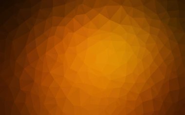 Koyu turuncu vektör arka plan poligonal. Noktalı resim stili üçgenler ile yaratıcı çizimde. İşiniz için yeni tasarım.
