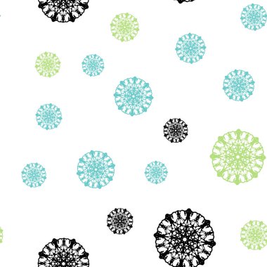 Açık mavi, vektör Noel kar taneleri ile seamless modeli sarı. Bulanık dekoratif tasarım kar ile xmas tarzında. Kartvizit, Web siteleri için şablon.