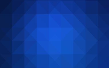 Koyu mavi vektör düşük poli kapak. Gradyan ile zarif parlak poligonal illüstrasyon. Tamamen yeni bir tasarım sizin broşürü.