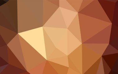 Işık kırmızı vektör poligonal şablonu. Üçgenler ile renkli resimde parlayan. Tamamen yeni bir tasarım sizin broşürü.