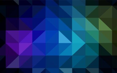 Üçgen düzen parlayan koyu çok renkli vektör. Gradyan ile Origami tarzında yaratıcı geometrik şekil. Desen için bir marka kitabın zemin.