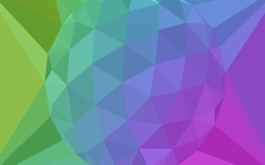 Işık çok renkli vektör poligonal arka plan ile bir merkezinde bir mücevher. Gradyan ile zarif poligonal illüstrasyon. Tamamen yeni bir tasarım sizin broşürü.