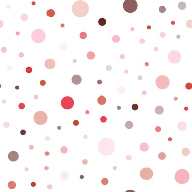 Işık kırmızı vektör daireler ile sorunsuz şablonu. Renkli gradyan ile arka plan üzerinde bulanık kabarcıklar. Desen tasarım pencere panjur, perdeler.