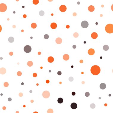 Koyu turuncu vektör disklerle sorunsuz doku. Bulanık damla Glitter soyut Illustration yağmur. Desen tasarım kumaş, duvar kağıtları.