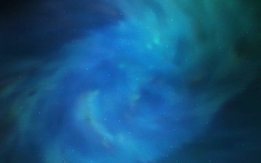 Açık mavi, vektör şablon alan yıldız ile yeşil. Gökyüzü yıldızlarla illüstrasyon soyut şablonunda parlayan. Akıllı tasarım, iş reklam için.