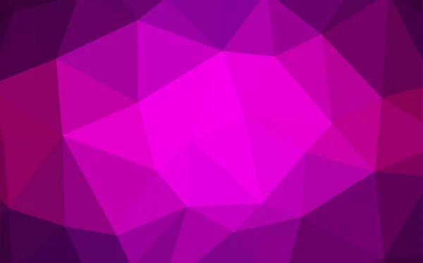 Темно Фіолетовий Вектор Сяючий Трикутний Фон Багатокутна Абстрактна Ілюстрація Градієнтом — стоковий вектор