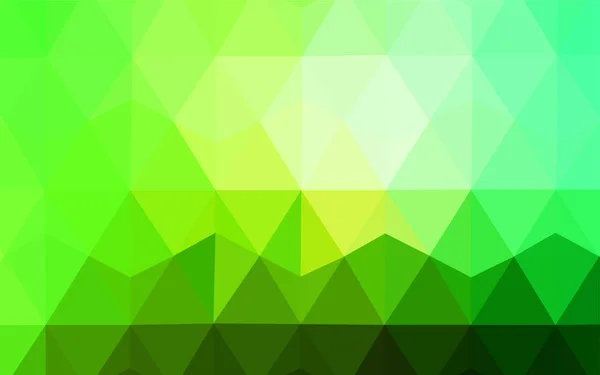 Fond Abstrait Polygone Vectoriel Vert Clair Illustration Abstraite Scintillante Avec — Image vectorielle