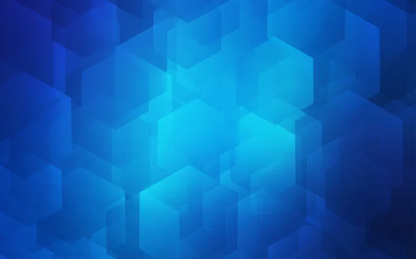 Modèle Vectoriel Bleu Clair Avec Hexagones Colorés Illustration Abstraite Scintillante — Image vectorielle