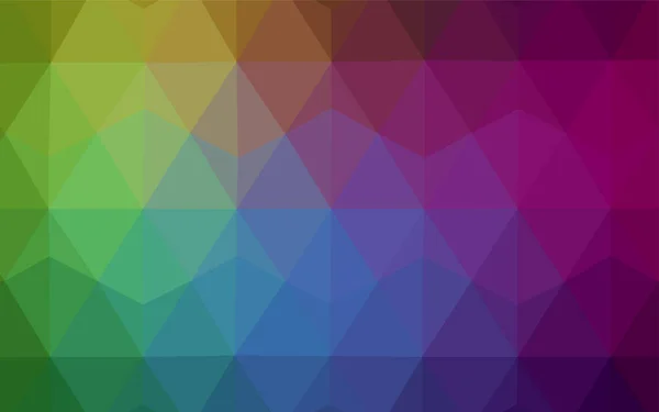 Motif Mosaïque Abstrait Vectoriel Multicolore Foncé Illustration Géométrique Style Origami — Image vectorielle