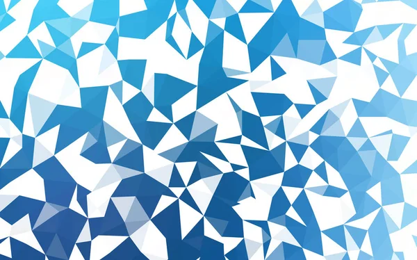 Hellblaues Vektorgradienten Dreiecksmuster Kreative Geometrische Illustration Origami Stil Mit Farbverlauf — Stockvektor