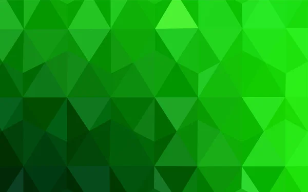 光緑ベクトル低ポリ レイアウト 多角形の図を輝く三角形から成る ブランド ブック用の新しいテンプレート — ストックベクタ