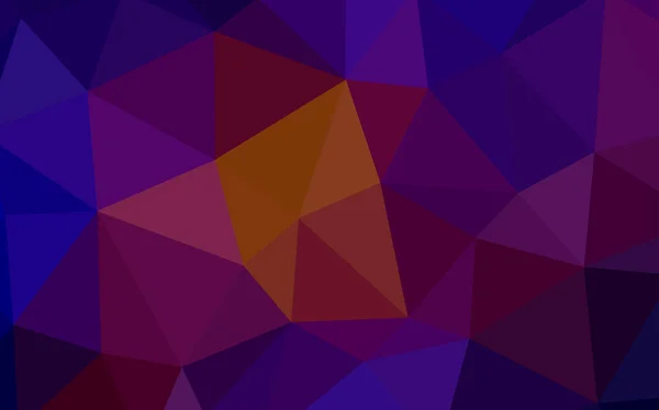 Dunkelblauer Roter Vektor Polygonaler Hintergrund Dreieckige Geometrische Probe Mit Steigung — Stockvektor