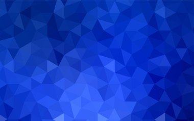 Koyu mavi vektör zemin Çokgen. Üçgenler ile renkli soyut resimde. Senin arka plan için dokulu deseni.