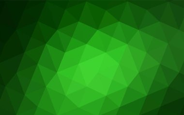 Üçgen kapak parlayan ışık yeşil vektör. Glitter soyut resim zarif bir tasarıma sahip. İşiniz için en iyi üçgen tasarım.