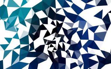 Koyu mavi vektör üçgen mozaik kapak. Üçgenler ile renkli soyut resimde. Desen için bir marka kitabın zemin.