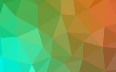 Açık yeşil, sarı vektör poligonal arka plan. Geometrik şekil gradyan ile Origami tarzında. Tamamen yeni bir tasarım sizin broşürü.