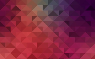 Hafif pembe, kırmızı vektör Çokgen arka plan. Üçgen oluşur illüstrasyon parlayan. Tamamen yeni şablon marka kitap için kullanılabilir.