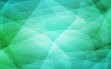 Işık yeşil vektör soyut poligonal model. Renkli resimde gradyan ile poligonal tarzı. Tamamen yeni bir tasarım sizin broşürü.